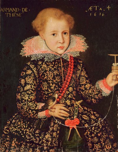 Armand de Tesse (b.1612) Aged Four by French School